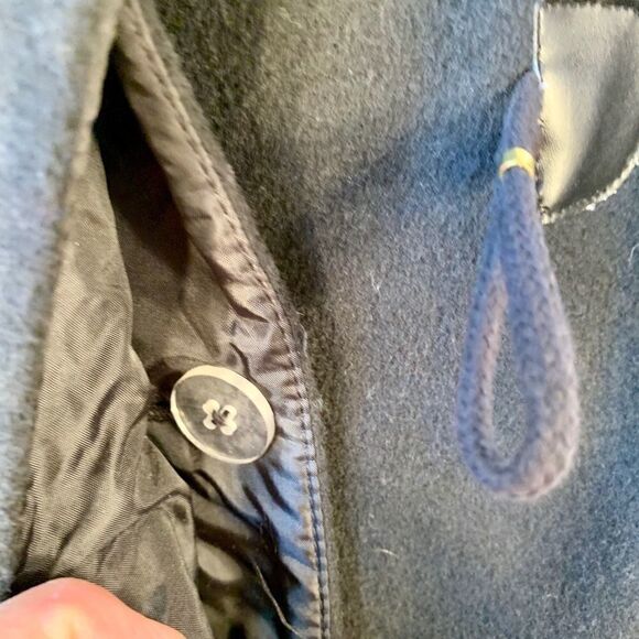 BLACK JESSICA LONDON WOOL BLEND COAT SIZE 16 - Picture 4 of 6